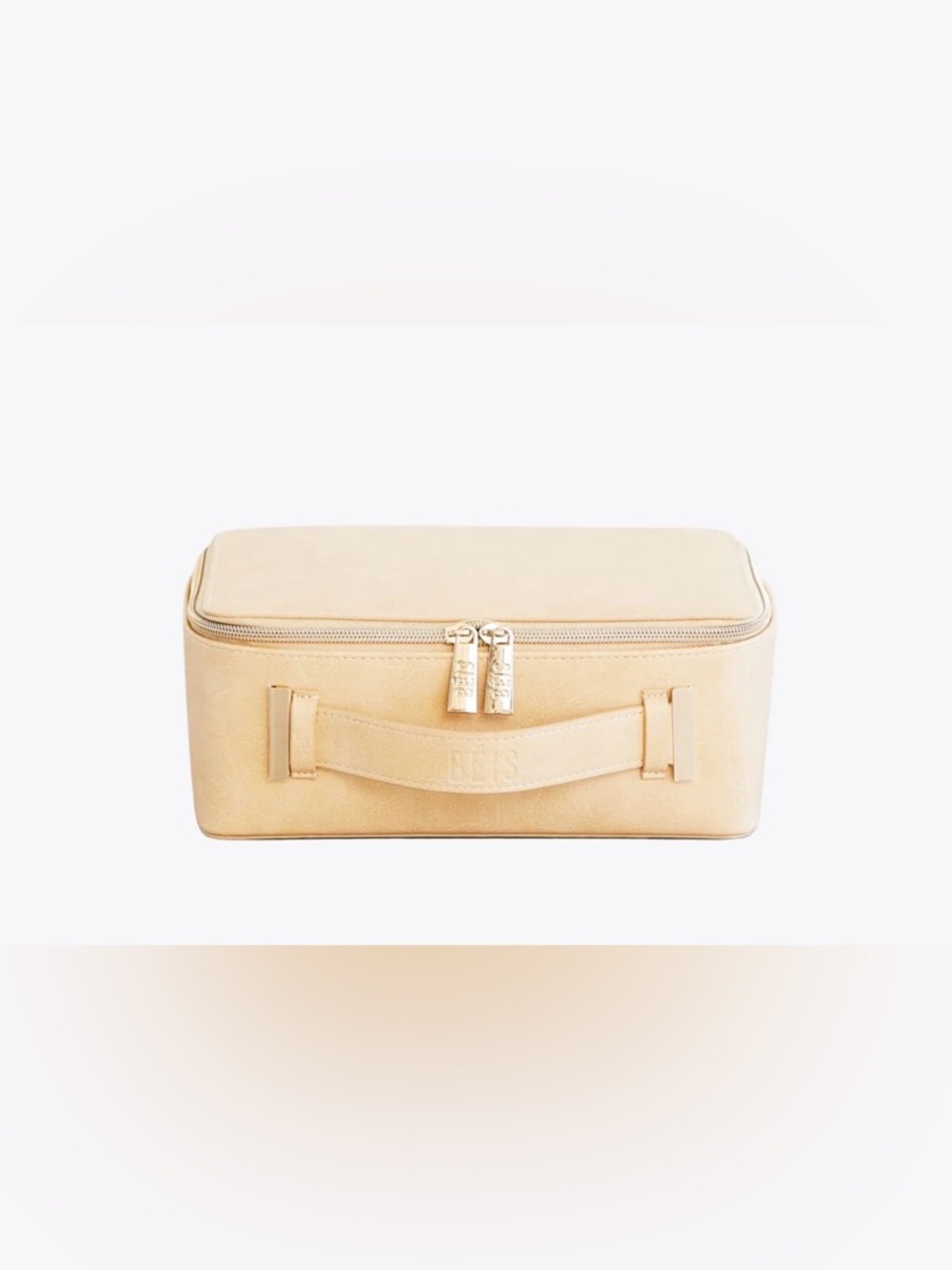 BEÍS The Cosmetic Case Travel Makeup Organizer Beige NWT